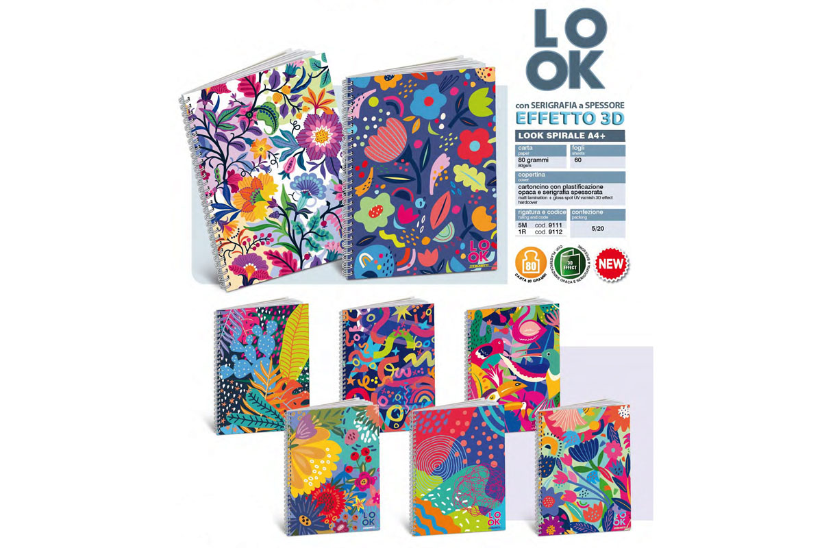 Blok kolegij A4 kvadrati Blasetti LOOK 3D 80g 60 listova 4 rupe