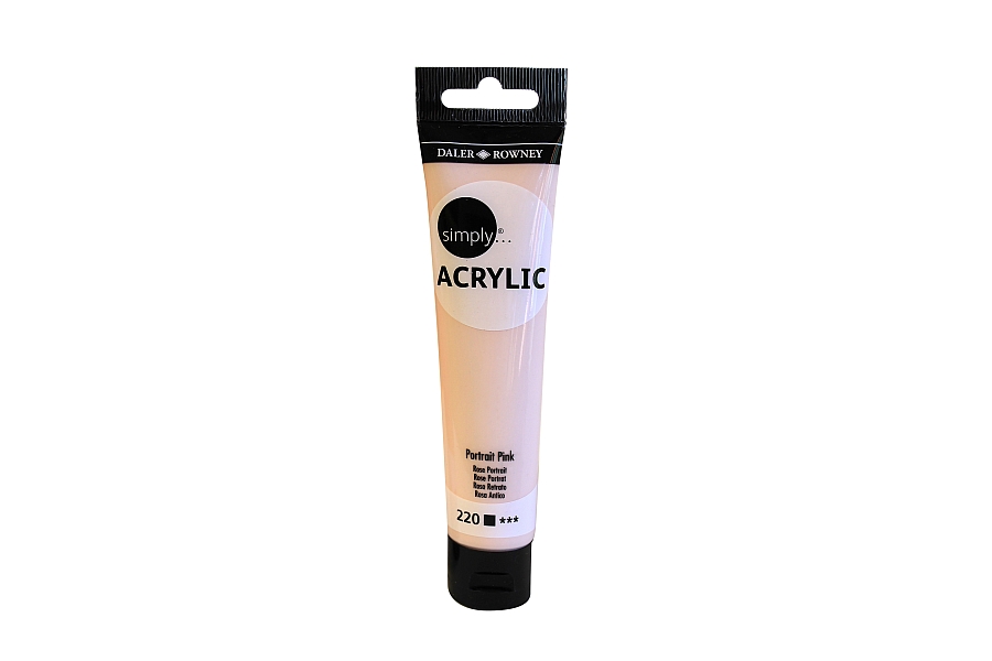 Boja akrilna DR Simply 75 ml PORTRET RUŽIČASTA