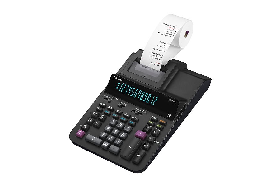 Kalkulator sa printerom CASIO DR-200R-BK 12 mjesta