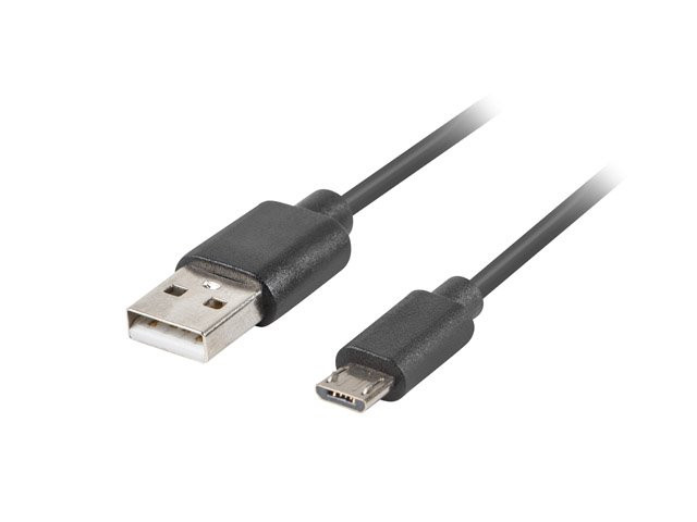 Kabel USB 2.0 AM>USB Micro BM 1m, crni