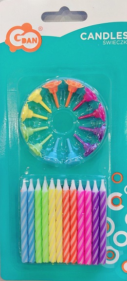 Svjećice rođendan color