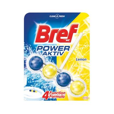 Gel za wc školjku s košaricom 50g Bref power activ Lemon